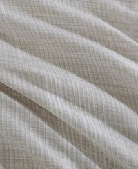 Calvin Klein Textural Rib Cotton Sateen 3-Pc. Comforter Set