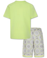 Nike Little Boys Dri-fit Dna 24 Graphic T-Shirt & Shorts, 2 Piece Set