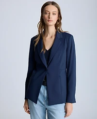 Kenneth Cole Women's Athletic Stretch One-Button Blazer