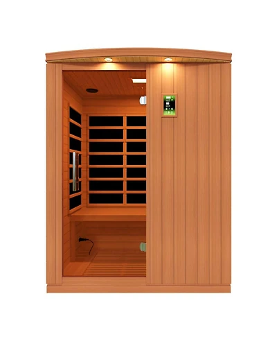 Dynamic Saunas Madrid Elite 3 Person Ultra Low Emf Infrared Lighting Home Sauna