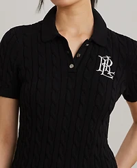 Lauren Ralph Women's Cable-Knit Polo Shirt