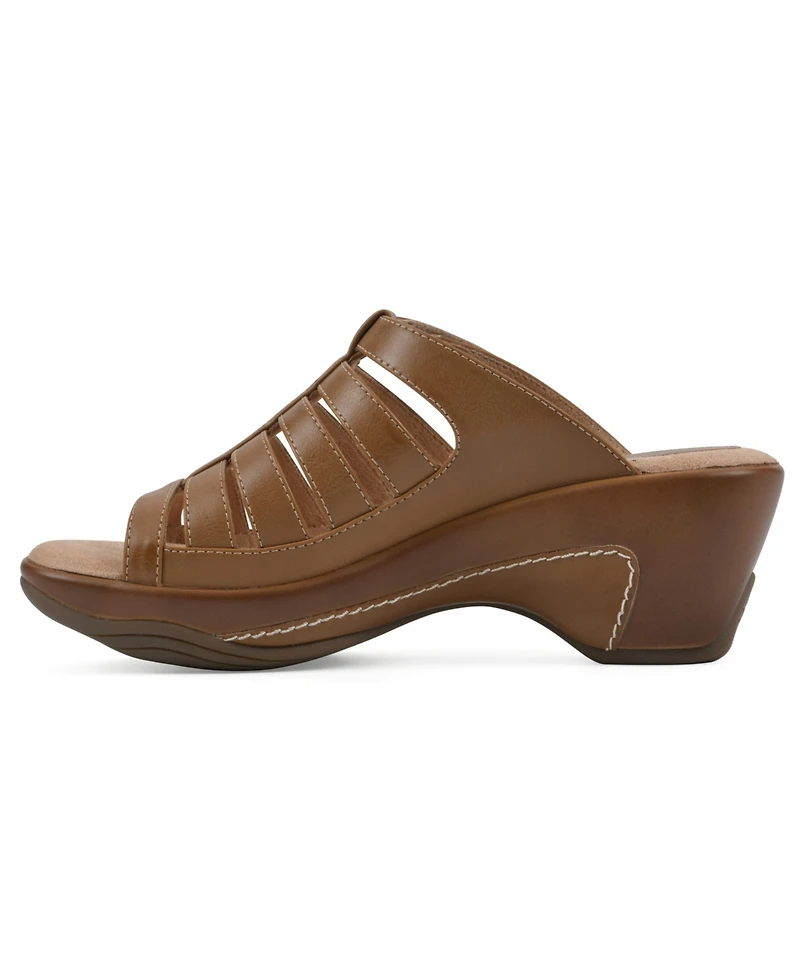 White Mountain Women's Valencia Slip-On Clog Sandals