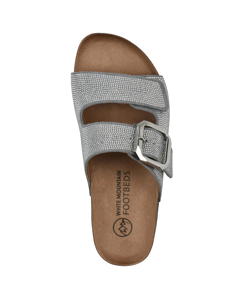 White Mountain Women's Granitas Round Toe Flat Sandals