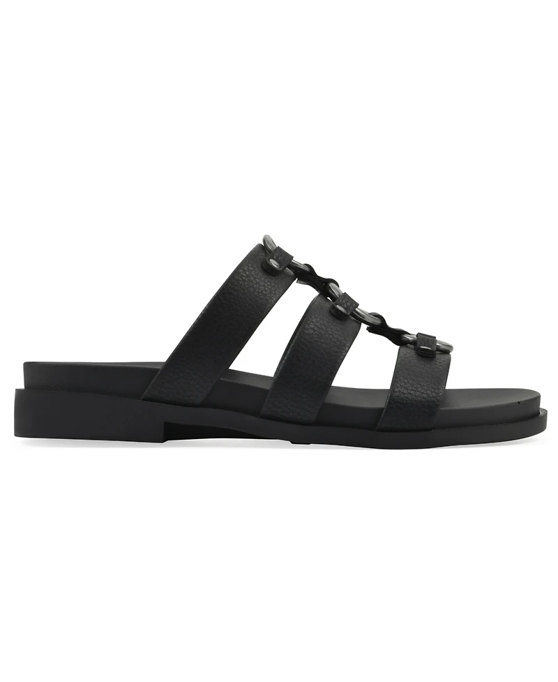 White Mountain Women's Koala Slip-On Flat Sandals