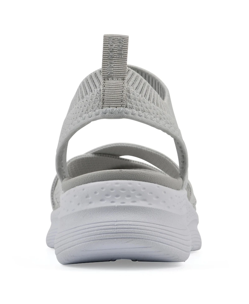 White Mountain Women's Charry Round Toe Flat Sandals