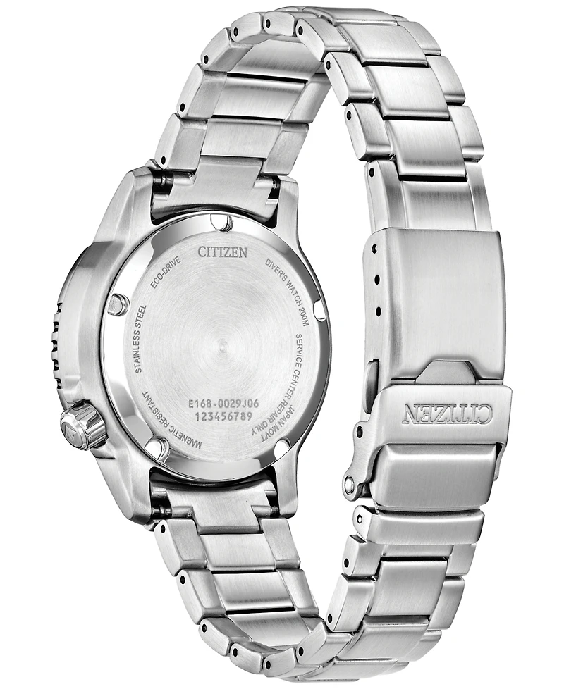 Citizen Women's Promaster Sea Dive 4 Silver-Tone Stainless Steel Bracelet Watch 36.5mm