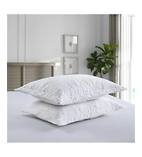 MarCielo 2 Pcs Embroidered Pillow Shams Decorative Microfiber Pillow Shams-Standard