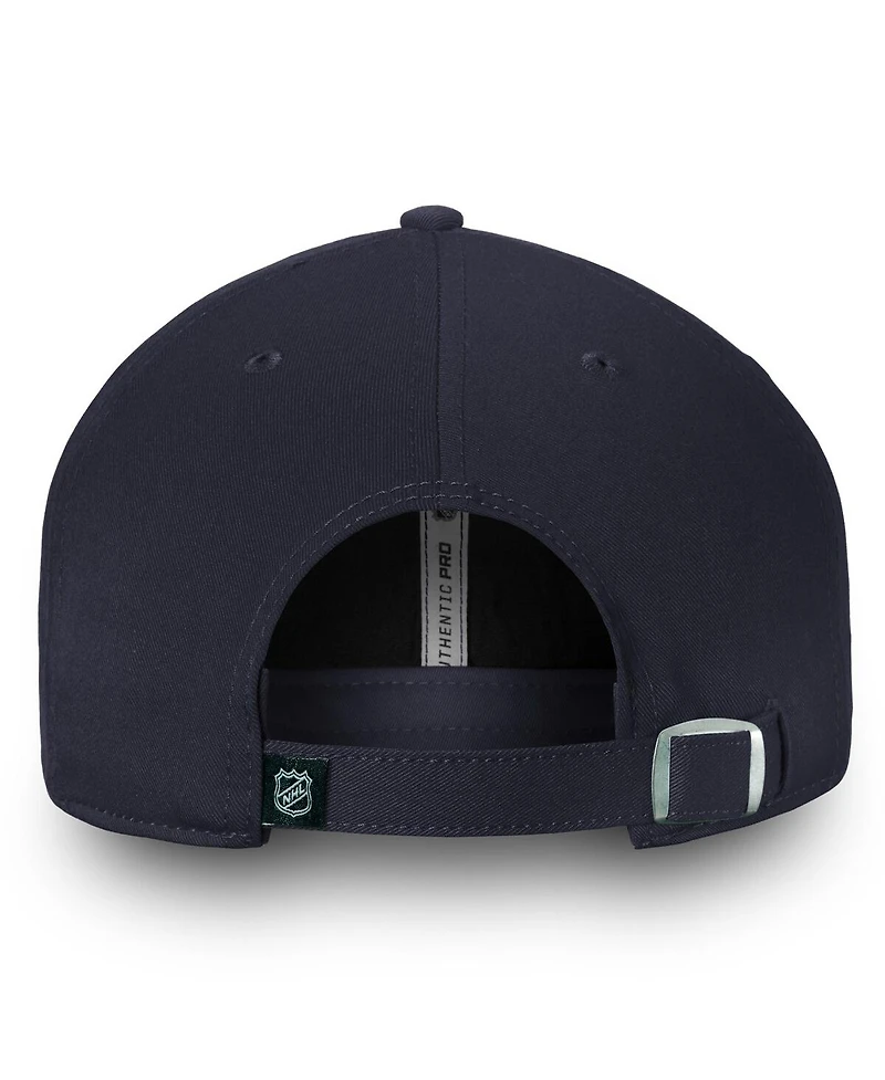 Fanatics Men's Navy Montreal Canadiens Team Authentic Pro Rinkside Fundamental Adjustable Hat