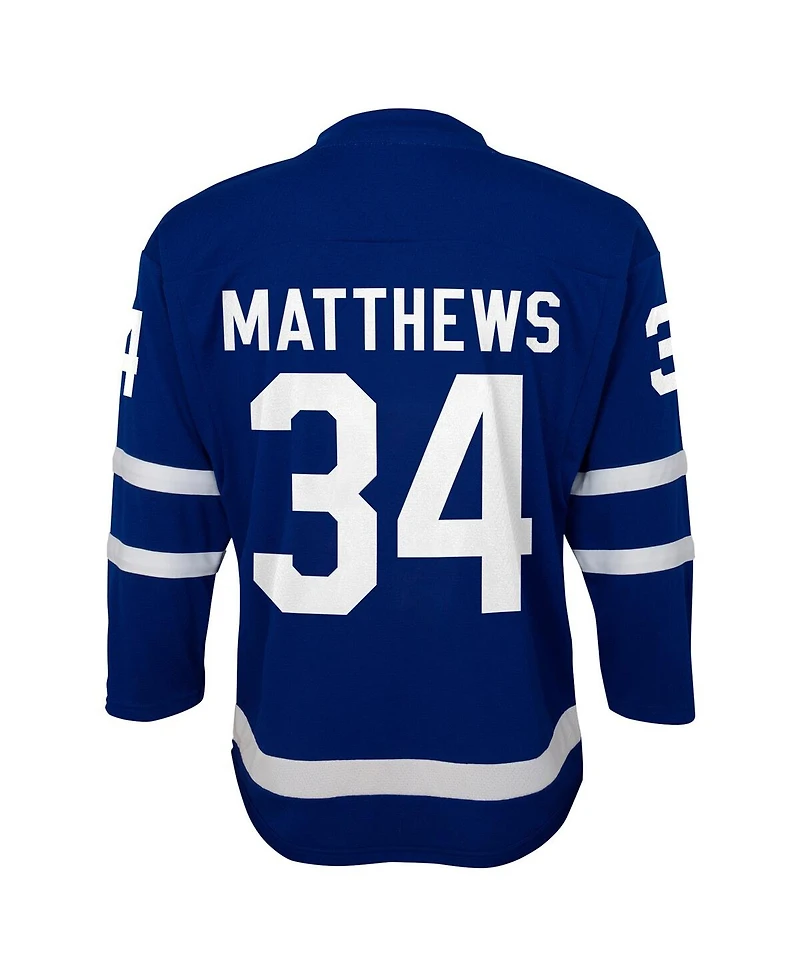 Outerstuff Big Boys and Girls Auston Matthews Blue Toronto Maple Leaf's Home Replica Player Jersey