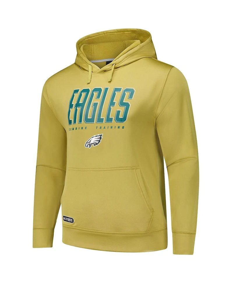 Outerstuff Men's Gold Philadelphia Eagles Top Ranked Pullover Hoodie