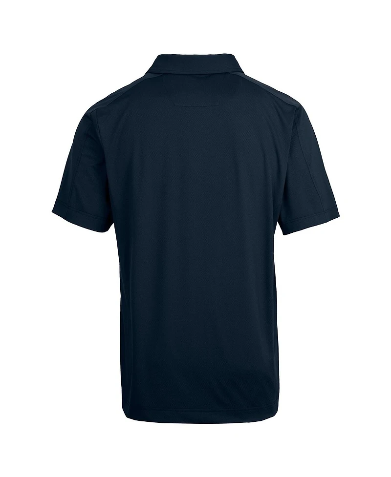 Cutter & Buck Men's Navy Miami Dolphins Prospect Textured Stretch Polo