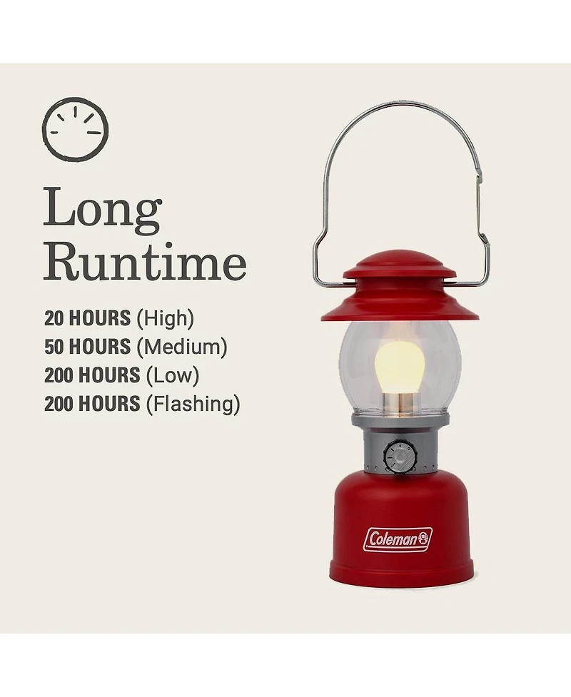 Coleman Red Classic 500 Lumens Led Lantern