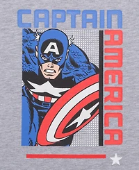 Captain America Toddler Boys Classic Comic Cap T-Shirt