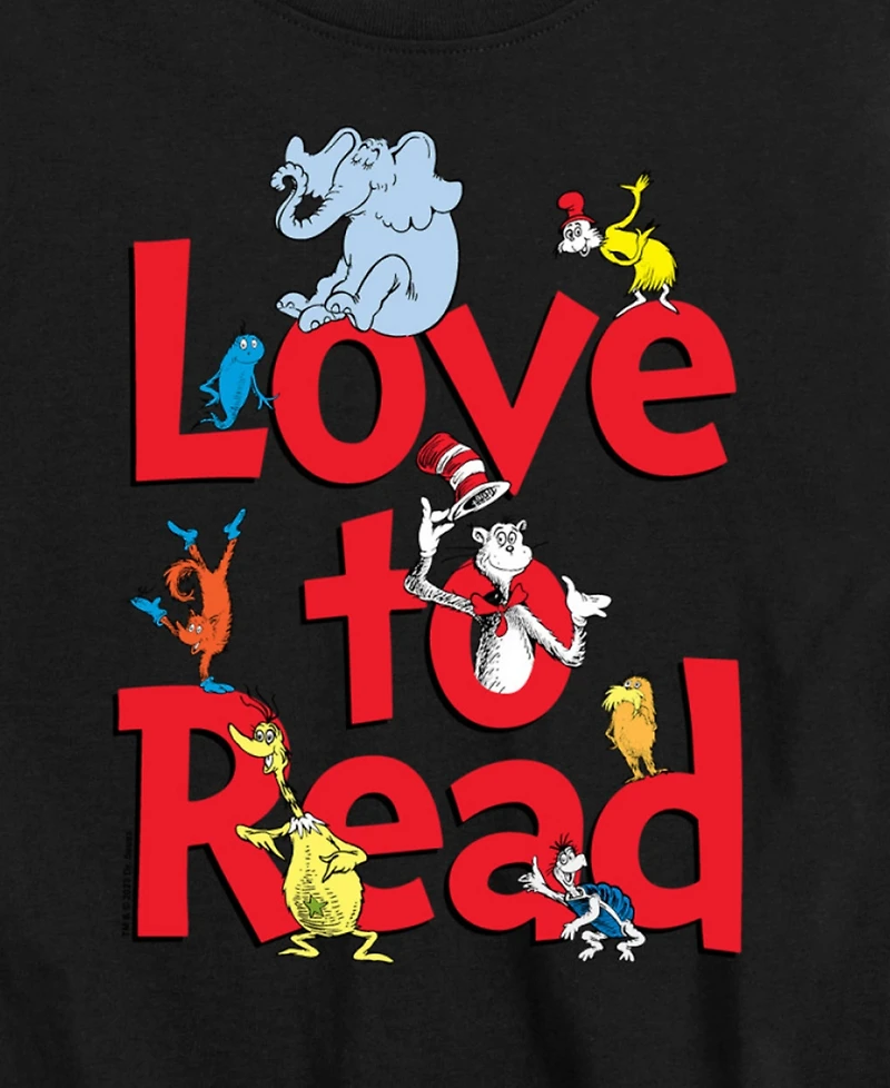 Dr. Seuss Big Boys Love to Read Graphic T-Shirt
