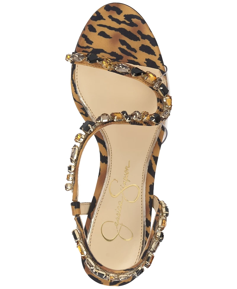 Jessica Simpson Women's Jaycin Barely-There Rhinestone Evening Sandals