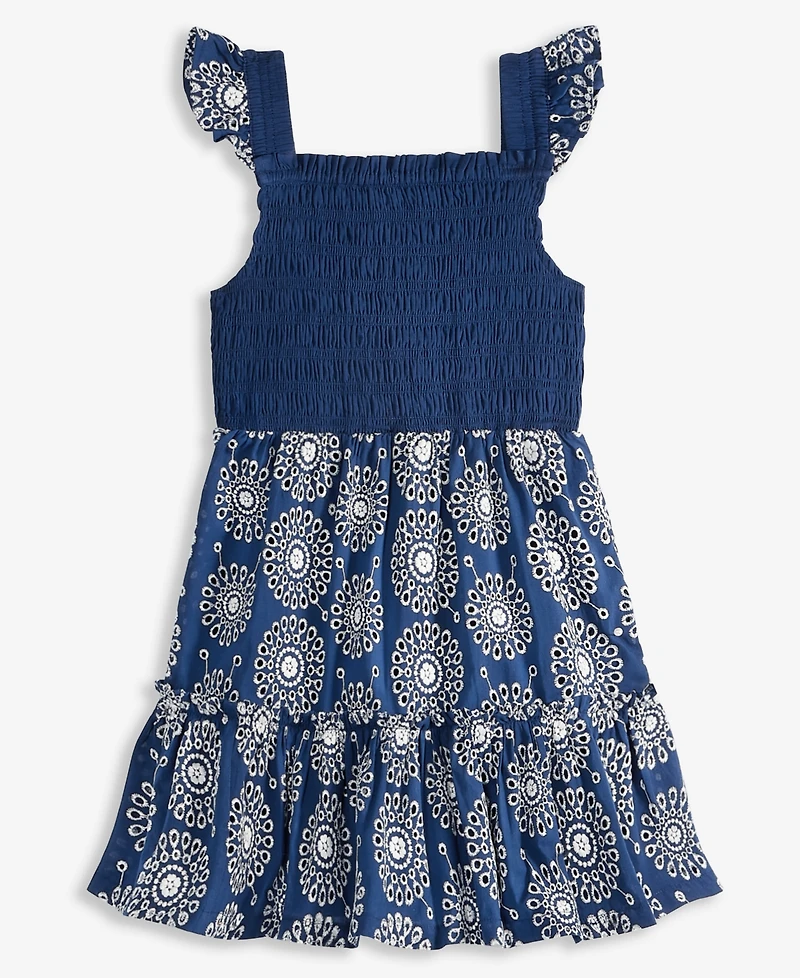 On 34th Toddler Girls Mommy & Me Cotton Eyelet Smocked Flutter-Sleeve Dress, Exclusively at Macy's
