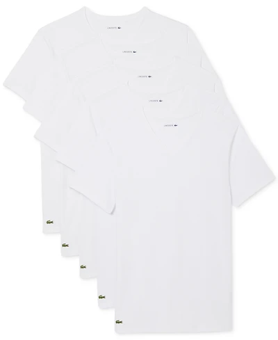 Lacoste Men's 5-Pack Slim-Fit V-Neck Undershirts