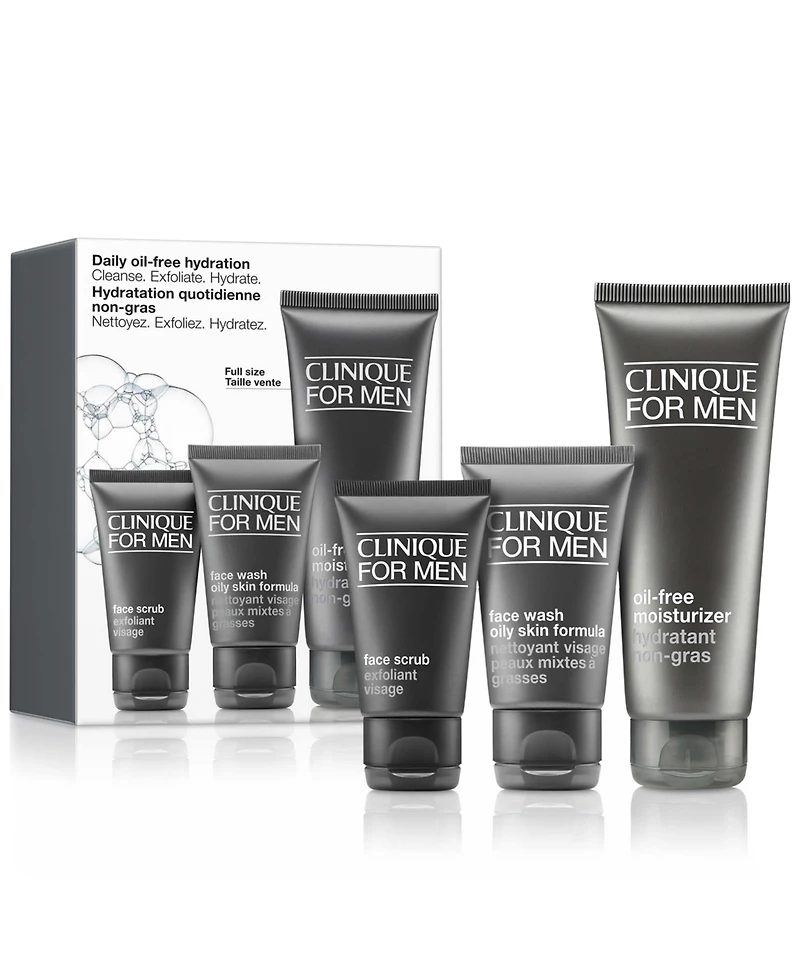 Clinique 3-Pc. Daily Oil-Free Hydration Men's Set
