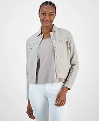 Charter Club Women's 100% Linen Jacket, Created for Macy's