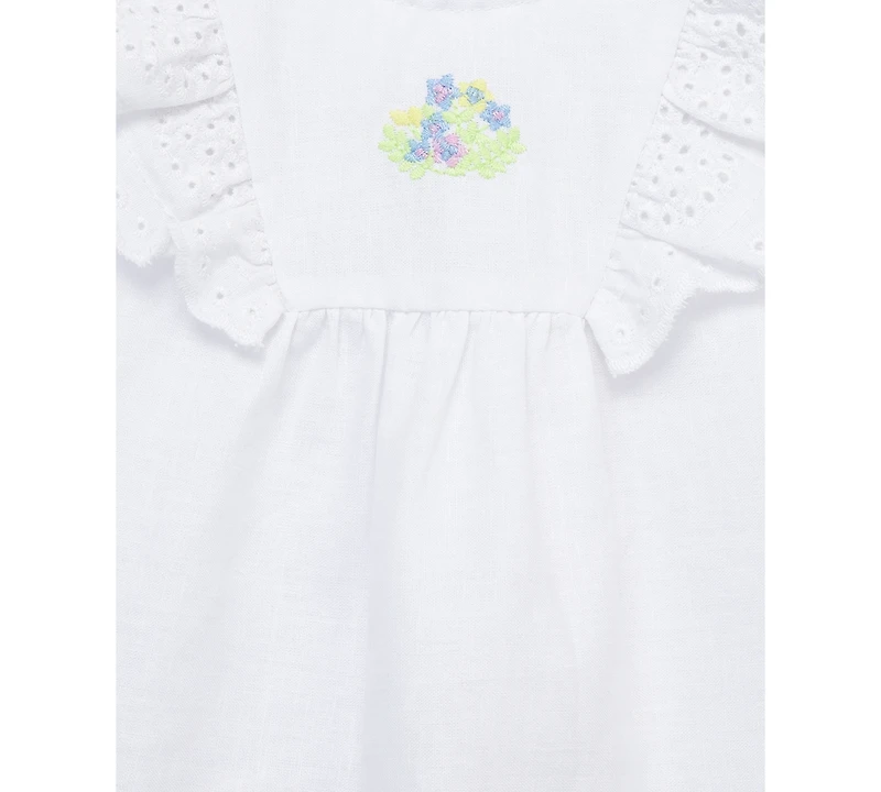 Little Me Baby Girls 3-Pc. Sweet Eyelet Floral Top, Leggings & Headband Set