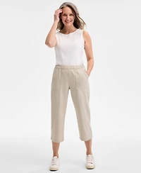 Style & Co Women's Petite Mid-Rise Pull-On Capri Pants, Exclusively at Macy's