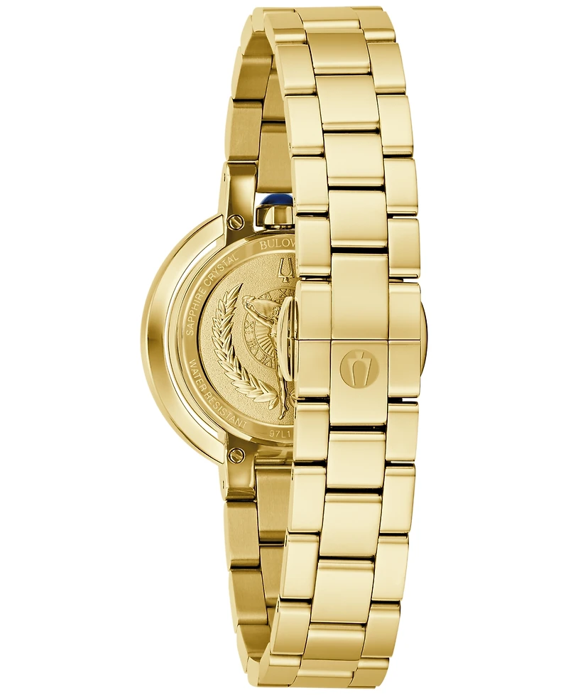 Bulova Women's Rubaiyat Gold-Tone Stainless Steel Bracelet Watch 31mm