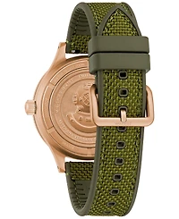 Bulova 150th Anniversary Men's Automatic Mil-ships Green Nylon Strap Watch 41mm
