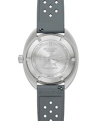Bulova Men's Snorkel Gray Hnbr Rubber Strap Watch 41mm