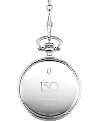 Bulova 150th Anniversary Limited Edition Men's Art Deco Stainless Steel Chain Watch 45.5mm