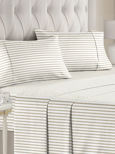 4 Piece Microfiber Sheet Set - Queen