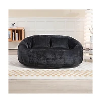 Bean Bag Chair Sofa, Memory Foam Lazy Lounger for Living Room, Bedroom, Gaming, Indoor-The Pop Home