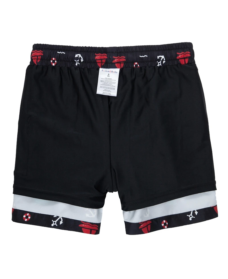 Rokka&Rolla Boys Compression Liner Swim Trunks Upf 50+