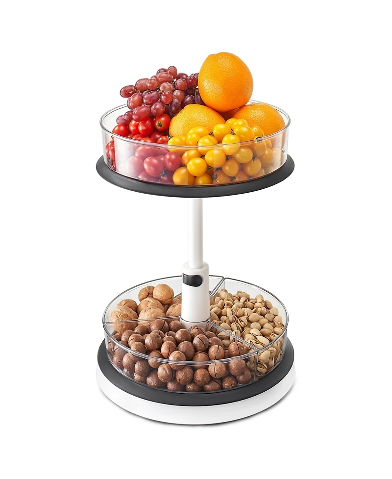 Sorbus 2-Tier Clear Lazy Susan Turntable Organizer