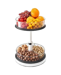 Sorbus 2-Tier Clear Lazy Susan Turntable Organizer