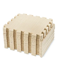 Sorbus Thick 3/8-inch Wood Grain Floor Foam Tile Mats (16 Tiles,16 Sq ft
