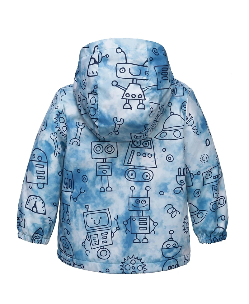 Rokka&Rolla Toddler Boys Fleece Lined Windbreaker Rain Jacket