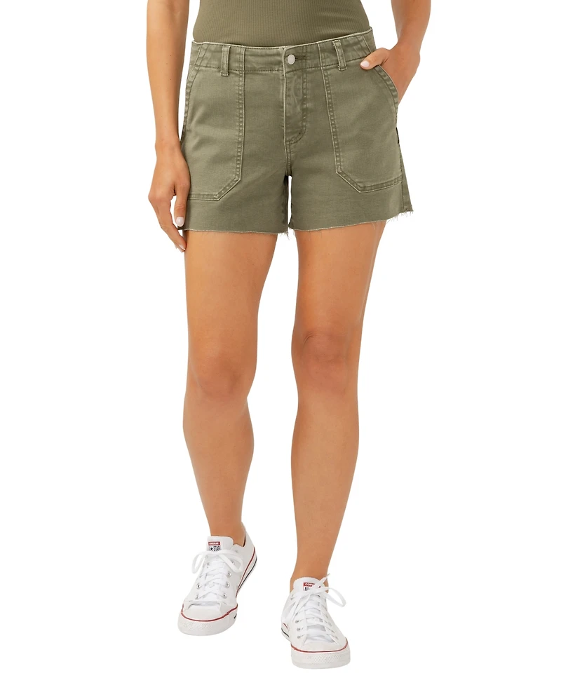Silver Jeans Co. Women's Suki Mid Rise Curvy Fit Shorts