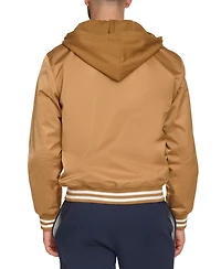 Champion Men's Jersey Hood Varsity Bomber Jacket