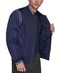 Champion Men's Varsity Stripe Bomber Jacket