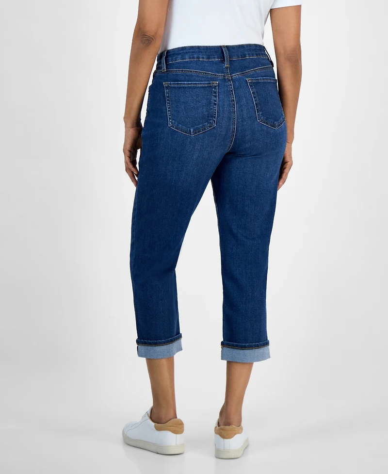 Style & Co Women's Mid-Rise Curvy Capri Jeans, Exclusively at Macy's