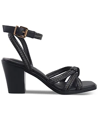 Giani Bernini Women's Renaee Block Heel Woven Strappy Dress Sandals, Created for Macy's