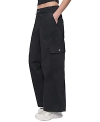 Dkny Sport Women's Cotton High-Rise Wide-Leg Cargo Pants