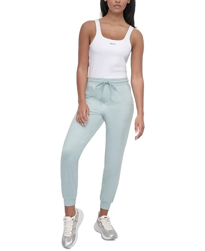 Dkny Sport Women's Spacedye High-Waist Slim Joggers