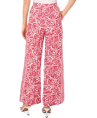 1.State Women's Printed Wide-Leg Pull-On Pants