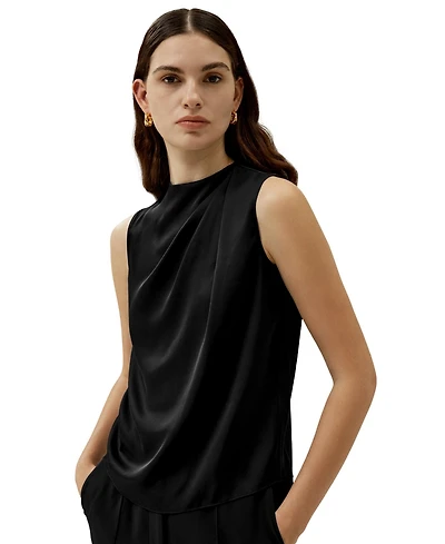 Lilysilk Women's Sleeveless Minimalist Silk Top