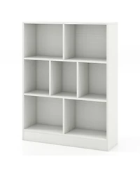 7-Section Freestanding Bookshelf for Kids Room, Classroom, Nursery, or Daycare