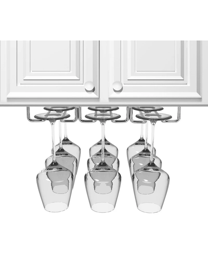 Sorbus Under Cabinet Wine Glass Rack and Stemware Holder