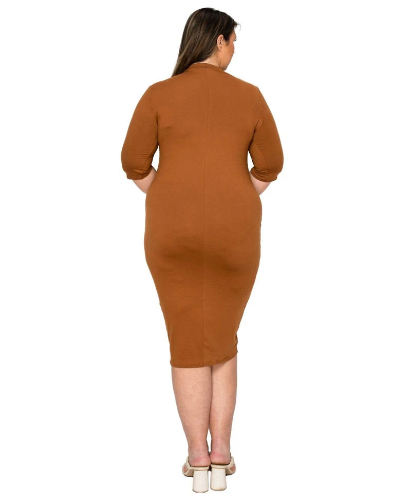 L I V D Women's Plus Mona Midi Dress