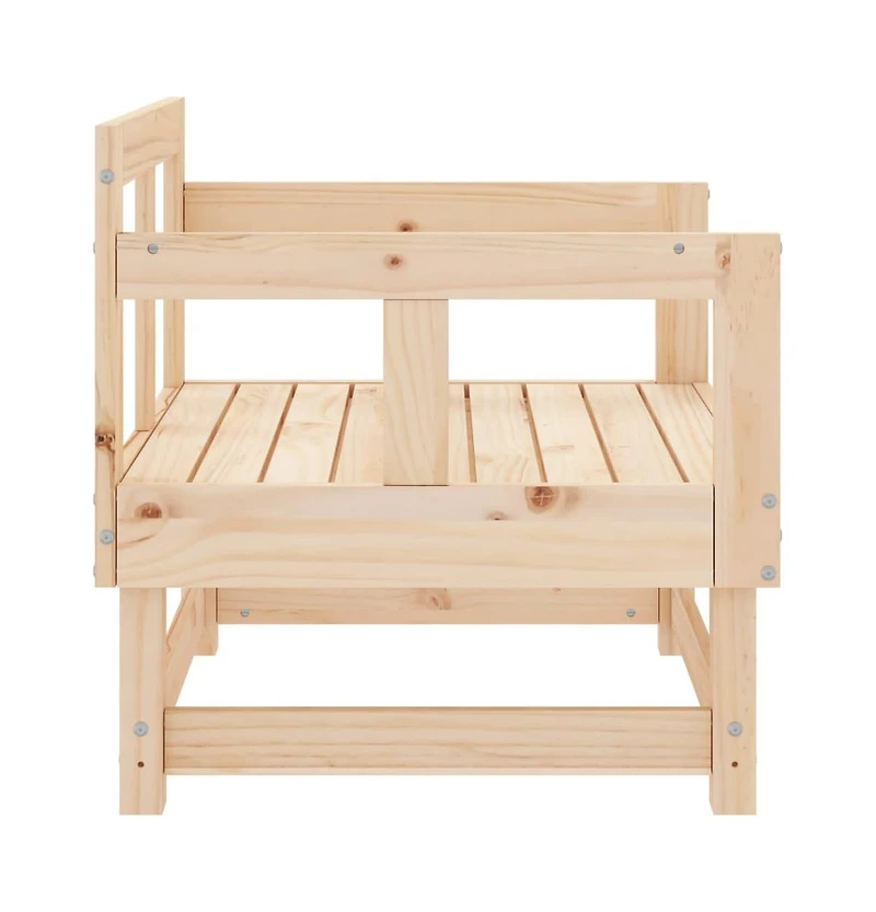 Patio Chairs 2 pcs Solid Wood Pine
