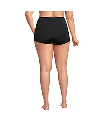 Lands' End Women's Tugless High Waisted Swim Boy Shorts